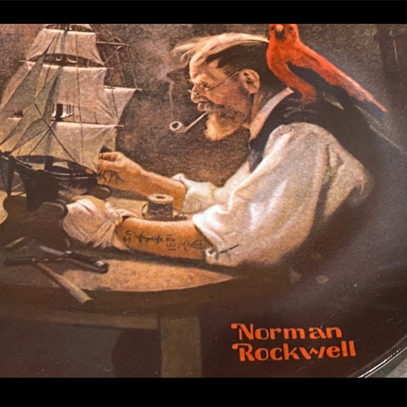 EUC•Norman Rockwell “The Ship Builder” numbered Collectors plate - Picture 3 of 5